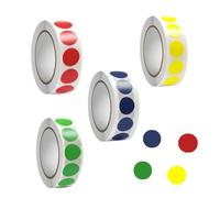 4000 Pcs Gommettes Rondes Couleur Autocollants à pois Ronds Multicolore Etiquettes Pastille Autocollante pour le DIY La Classification des Documents