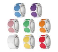 4000 pièces autocollant rond de couleurs assorties autocollant à points de 25 mm étiquette adhésive multicolore d ' emballage pour sceller et emballer l ' organisation de bureau multicolore