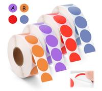 4000 Pièces Gommettes Rondes Couleur Pastilles Autocollantes,Pastille Autocollante Ronde 2cm,Gommette Couleur Codage Étiquettes Pastille Couleur Autocollante pour Marquage,Classification,Avertissement
