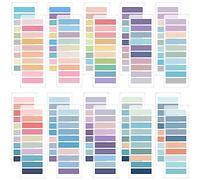 4000 Pièces Marque Page Adhesif, Index Adhésifs Sticky Tabs Autocollantes D'index Inscriptible Sticky Notes pour Marquage Annotation Livre Classification des Notes