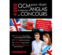 4000 QCM pour réussir l'anglais aux concours - Collectif - Harrap's - broché - Méthode de langue