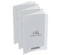 [400002792-3] Conquérant Lot de 3 Cahiers Travaux Pratiques Couv Polypro A4 4...