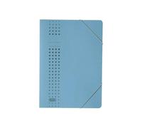 [400010108-10] ELBA Lot de 10 Chemises à élastique Chic Carton A4 Bleu foncé