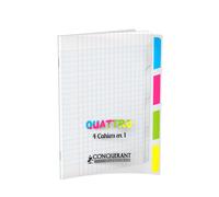 [400026554-3] Conquérant Lot de 3 Cahiers 4 en 1 17 x 22cm 140 pages 90g seyè...