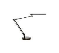 Unilux Lampe de bureau Mambo - Led intégrée - 5,6W - Double bras et tête articulés - Noir