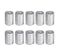 4000pcs Mosaique Miroir Autocollantes Acrylique Stickers Muraux Décoratifs 10x10mm Carreaux de Mosaïque Carrés en Verre pour Bricolage Et Décoration (Argent, 4x100cm X 10 Feuilles)
