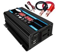 4000W 12V à 220V - 110V double USB LED convertisseur de puissance de voiture onduleur modifié vague 12V à 220V noir,GT18363