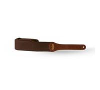 4001-20 GS Mini Strap Chocolate Brown Cotton 2" Amber Buckle