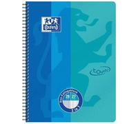 [400101422-10] Oxford Lot de 10 Cahiers DUO Touch, A4+, 160 pages, bleu mer/aqua