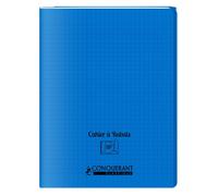 [400104019] Conquérant Cahier à rabat agrafé 24x32cm 96P 90G grands carreaux ...