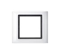 400119 AQUADESIGN Plaque de finition 1 prise Blanc polaire