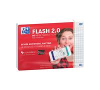 [400133910] Oxford Pack 80 Fiches Bristol Flash 2.0 - 105 x 148 mm, blanc