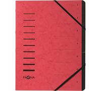 [40058-01] PAGNA Trieur "Sorting File", 7 compartiments, rouge