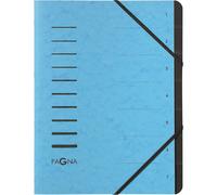 [40058-18] PAGNA Trieur "Sorting File", 7 compartiments, bleu clair