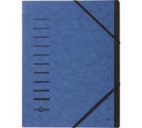 [40059-02] PAGNA Trieur cartonné agrafé sans soufflet+ élastique pour A4 12 c...