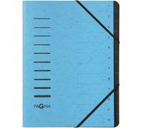 [40059-18] PAGNA Trieur "Sorting File", 12 compartiments, bleu clair
