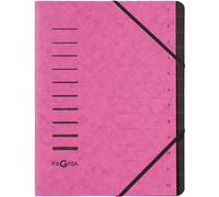 [40059-34] PAGNA Trieur "Sorting File" carton 12 compartiments rose foncé