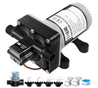4008-101-E65 RV Revolution Pompe à eau 12 V, 55 PSI, 3 gallons par minute avec connexion 1/2 MNPT pour camping-car, douche, pulvérisateur, numéro de pièce de rechange