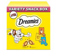 Dreamies – Friandises pour chats – Poulet, Fromage et Saumon – 12 x 60 g