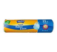 [4008871215659] swirl Sac poubelle à poignées, 35 litres, transparent
