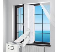400CM Joint de Fenetre,Kit Calfeutrage Climatiseur,Tissu de Calfeutrage pour Fenêtres Climatiseur Mobile et Sèche-Linge,Installation Facile
