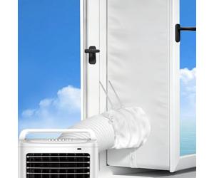 400cm Joint de Fenêtre pour Climatiseur Mobile, Kit Calfeutrage Climatiseur, Tissu Calfeutrage Fenêtres pour Portable Air Conditioner et Sèche, Fonctionne avec Toutes Unités Climatisation Mobiles