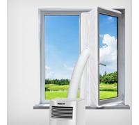 400CM kit calfeutrage climatiseur pour fenêtres pour climatiseur Mobile et Sèche-Linge, Joint de fenetre avec zippé pour évacuation Toutes Les Unités de Climatisation Mobiles,Installation Facile