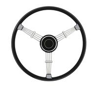 400mm Classic Steering Wheel Banjo Drift Modified Steering Wheel Compatible For Porsche 356 A B C PreA 1950-1966(Nero)