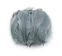 400pc Plumes Loisirs Creatifs, Plumes Grise, Feather for Craft, Plumes pour le Bricolage, Petite Plume D’oiz de Decoration, Artificielles Plume Artisanales Décoratives pour D'attrape, Gris Vert
