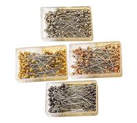 400pcs Épingles De Positionnement À Tête Sphérique Épingles Droites pour Quilting Tricot Et Fleurs