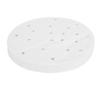 400PCS Papier Cuisson Vapeur Antiadhésif Rond 15,5cm - Résistant Chaleur & Imperméable pour Cuisine Pro, Circulation Vapeur Optimale, Nettoyage Facile