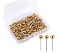 400pcs Punaises Carte, Punaises à Tête Ronde Punaises Tableau Liège Map Push Pins pour Map Tacks Bulletin Photo Image Maison Bureau Bricolage