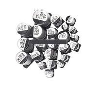 400pcs SMD Aluminum Electrolytic Capacitor Assortment Kit 24Values 1UF-1000UF 6.3V-50V Capacitance Sample Set with box EKFBQBGW