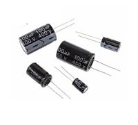 400V 1uf 2.2uf 3.3uf 4.7uf 6.8uf 8.2uf 100uf 22uf 33uf 47uf 68uf 82uf Aluminum Electrolytic Capacitor NWPNLXEA(400v 100uf 5pcs)