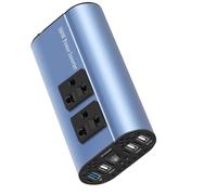 400W/500W Car Inverter DC 12V to AC 220V Converter, 3USB 2.0 and 1USB QC3.0(400W-RED)