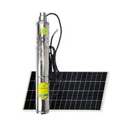 400W Pompe de puits solaire immergée DC, Débit maximum 2T/H, Contrôleur intégré, Courant continu 48 V, 400W