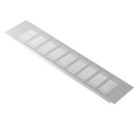 400x100mm Grille D'aération - Rectangulaire Grille de ventilation en Aluminium, Argent
