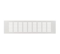 400x100mm Grille D'aération - Rectangulaire Grille de ventilation en Aluminium, Blanc