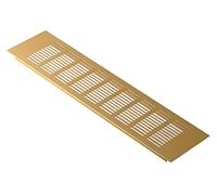 400x100mm Grille D'aération - Rectangulaire Grille de ventilation en Aluminium, Doré
