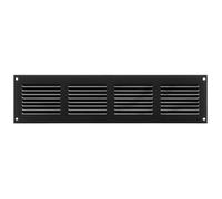 400x100mm Grille de Ventilation avec Moustiquaire - Grilles d'aération en Métal - Acier, Anthracite