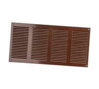 400x200mm Grille de Ventilation avec Moustiquaire - Grilles d'aération en Métal - Acier, Marron