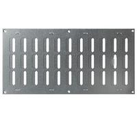 400x200mm Réglable Grille d'aération en Métal Galvanisé - Grille de Ventilation avec Réglage Coulissante
