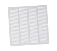 400x400mm Grille de Ventilation avec Moustiquaire - Grilles d'aération en Métal - Acier, Blanc