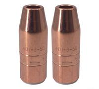401 6 50 MIG Lot de 2 buses de soudage de rechange en cuivre avec alésage de 1,27 cm, compatible avec les chalumeaux de soudage refroidis par air tels que Tregaskiss