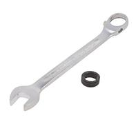 40171414 Clé porte-clés bouche 14mm acier chromé avec cliquet STAHLWILLE