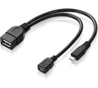 40228 Usb-Otg Adapter-Kabel Micro-Usb 2.0-Stecker Usb-Buchse Typ A + Strom-Anschluss Für Externe Festplatte Und Andere Geräte[Z647]