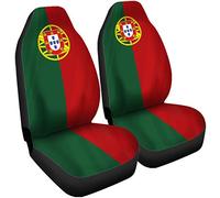 403 Lot De 2 Housses De Siège De Voiture Avant Armoiries du Portugal Drapeau du Portugal Housse De Siège De Voiture Souple Housse Couverture Couvre Sieges pour Camion Bus Véhicules