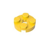 4032 Plaque Circulaire Ronde 2x2 avec Trou d’Axe Type 1 (+ Ouverture) 50 Pièces GDS-609 Compatible avec Lego Briques de Construction Couleur:Giallo 24