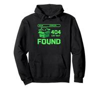 404 Cat Not Found Pixel Art Glitch Error Funny Feline Sweat à Capuche