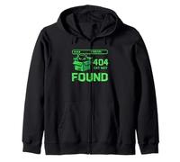 404 Cat Not Found Pixel Art Glitch Error Funny Feline Sweat à Capuche